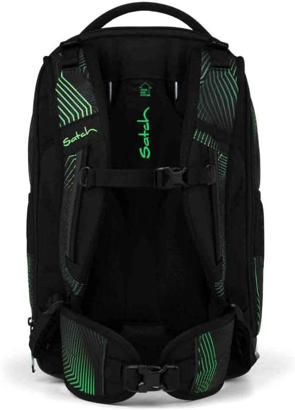 Satch Match Plus Schulrucksack Set 3tlg. inkl. Schlamperbox und Sporttasche (Seismic Green), Seismic