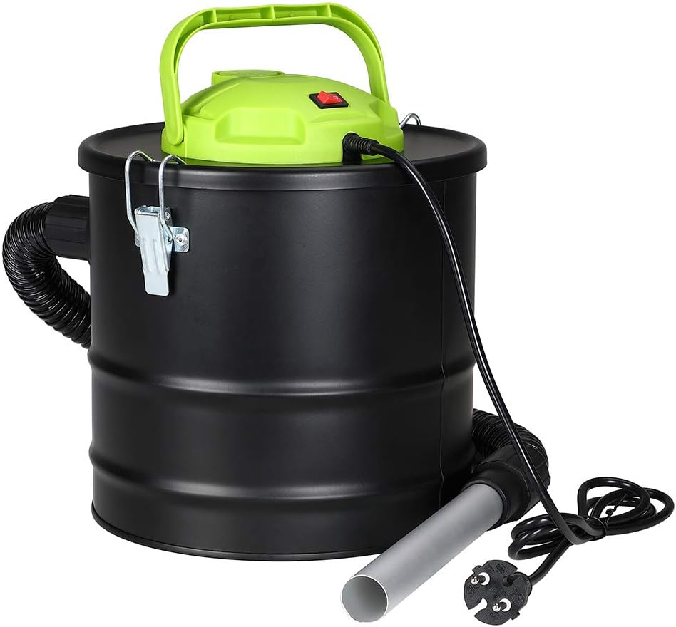 BAKAJI Professioneller Aschesauger mit Blasfunktion, Innenfilter Hepa und flexiblem Saugrohr, 10 l,