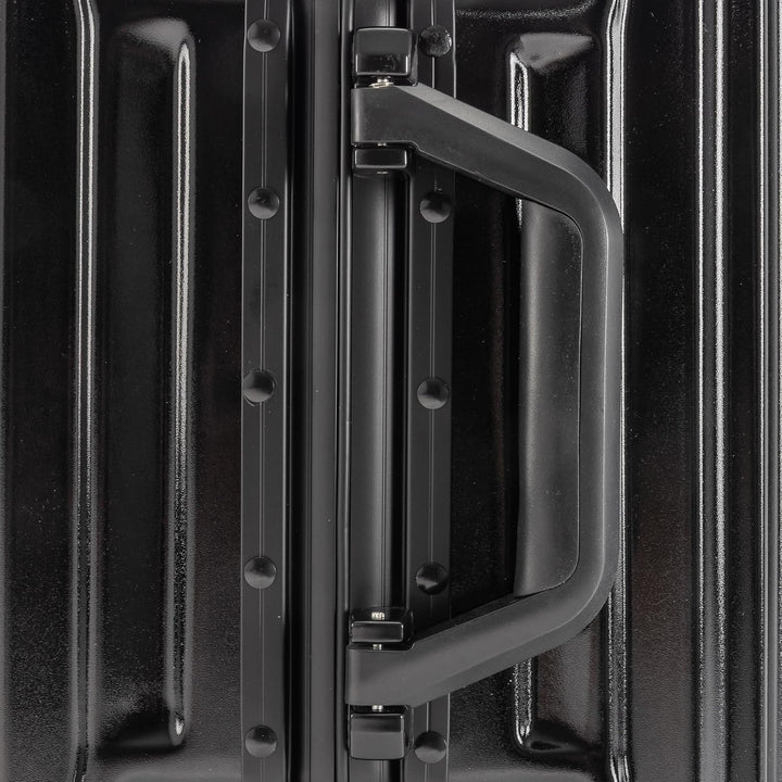 Travelhouse® London Aluminium-Rahmen Handgepäck 47L Schwarz Schwarz S, Schwarz S