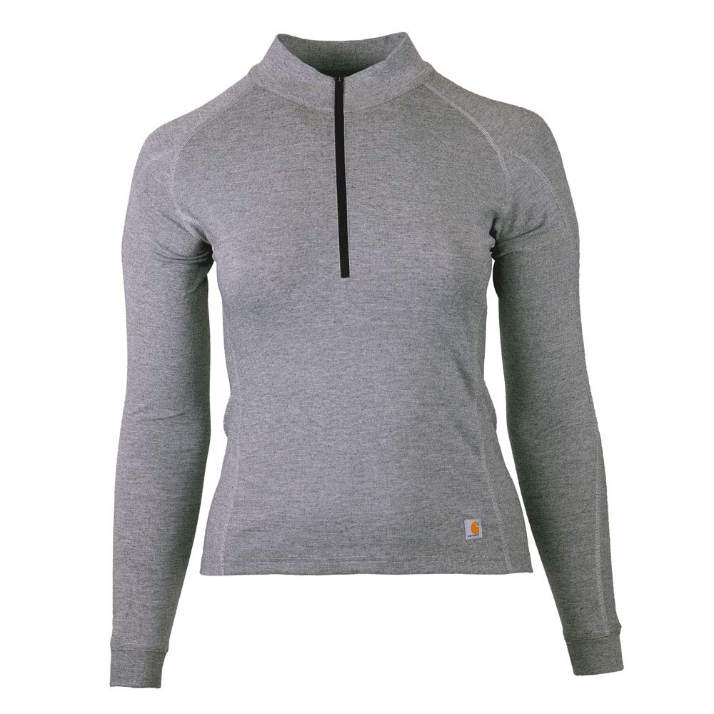 Carhartt Damen Damen Base Force Heavyweight Quarter Zip Baselayer-Shirt S Schatten (Shadow), Meliert