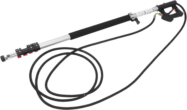 6,33 M Teleskop-Hochdruckreinigerstab, 5 Abschnitte, Einziehbare Dachrinnenreinigungswerkzeuge, Verl