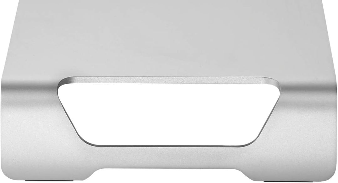 Desq Aluminium Monitorständer | Höhe 60 mm | Schlankes Design, Silver, 1490