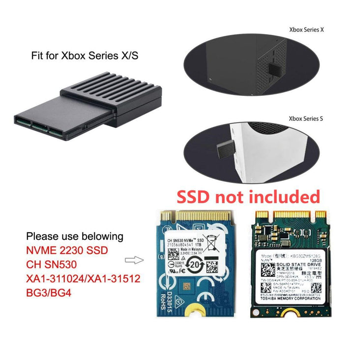 ChenYang CY M.2 NVMe 2230 M-Key SSD auf CF-Express Type-B Adapter für Xbox Serie X&S CH SN530 SSD PC