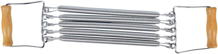 Chest Expander 5 Springs, Fitness Brust Expander mit Holzgriff Brusttrainer Fitnessgerät für Zuhause