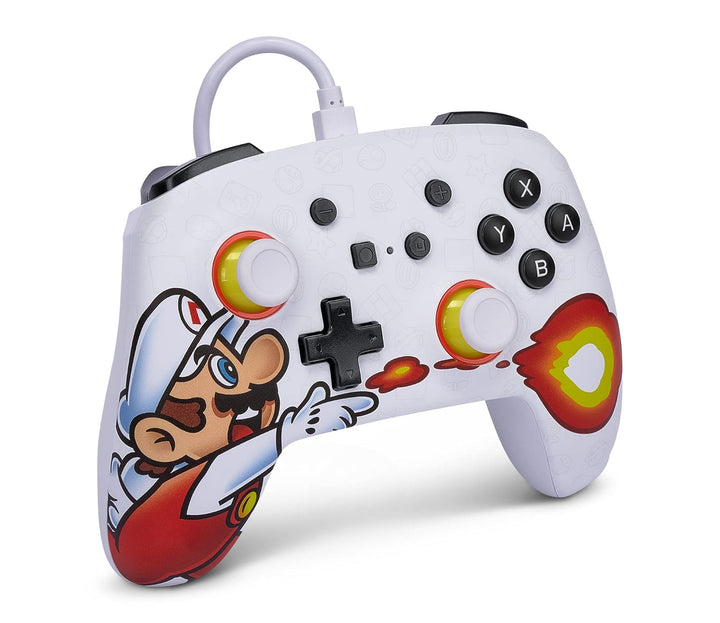 Power A Enhanced Wired Controller for Nintendo Switch - Fireball Mario, Fireball Mario