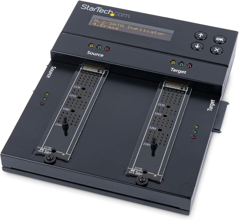 StarTech.com Selbständiger M.2 SATA & M.2 NVMe Duplikator und Löscher - SATA/SSD Festplatten klonen/