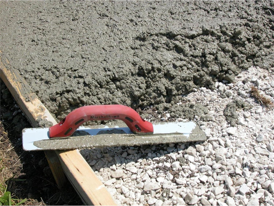 Marshalltown Handglätter mit Durasoft Griff, aus Magnesium, für Boden und Beton, Grösse des Glätters