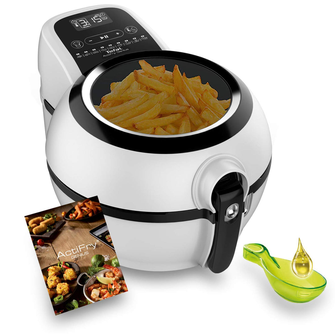Tefal Actifry Genius Snaking FZ761015 Fritteuse ohne Öl, 1,2 kg, mit 9 Automatikprogrammen und Snack