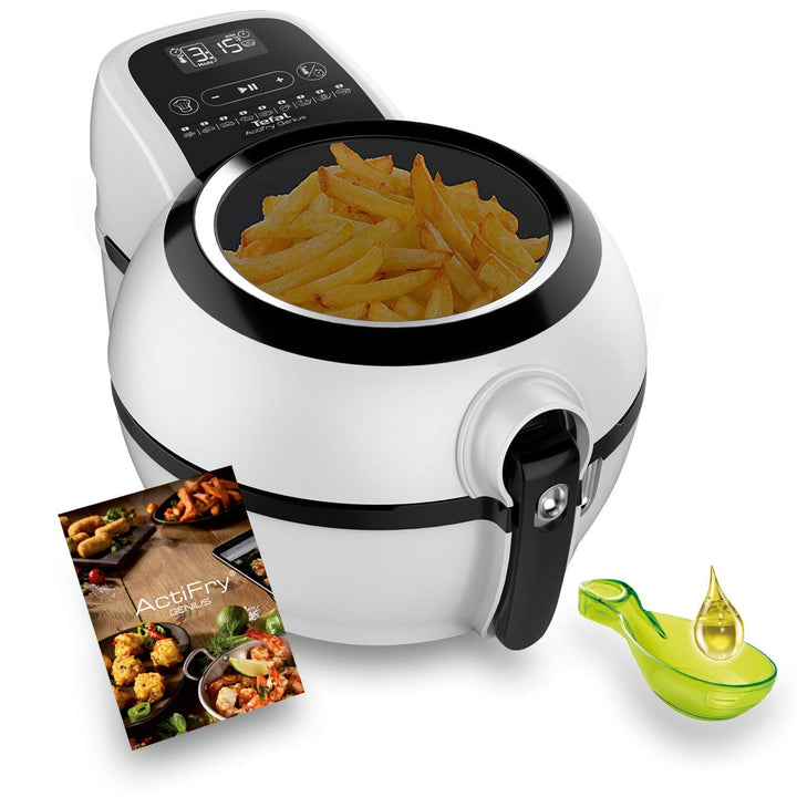 Tefal Actifry Genius Snaking FZ761015 Fritteuse ohne Öl, 1,2 kg, mit 9 Automatikprogrammen und Snack