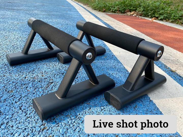 SELEWAERE Calisthenics Equipment Liegestützgriffe - Rutschfest Parallettes Handstand Griffe Robuste