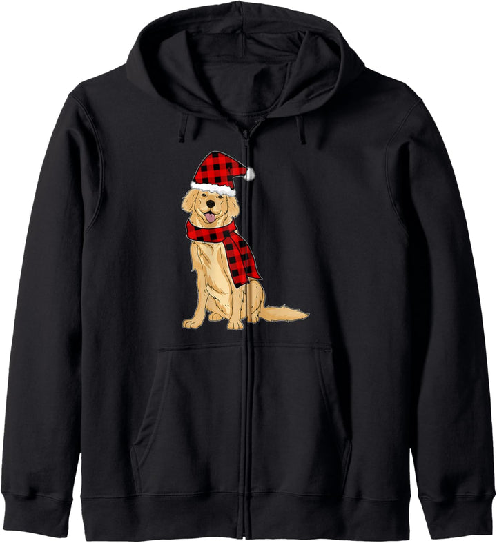 Lustiges Golden Retriever Weihnachten Hunde Kapuzenjacke