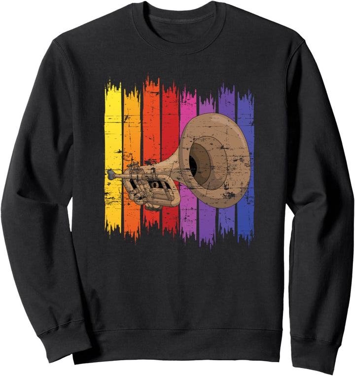 Retro Trompeten Jazz Musiker Geschek Trompeter Sweatshirt