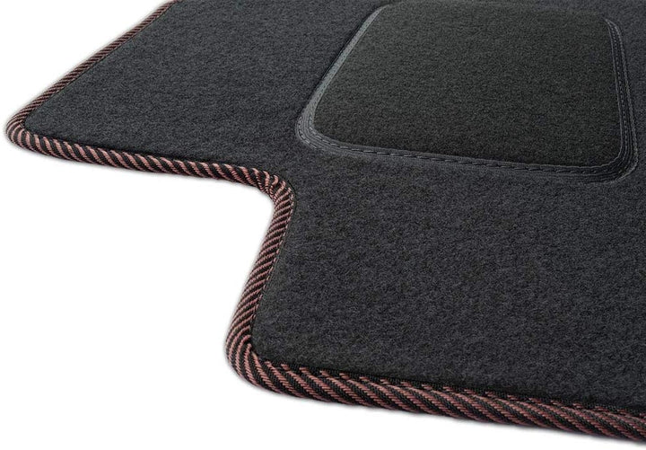 MOTOS Standard Velours-Fussmatten passend für Audi A2 1999-2005 - Standard, Gewebt, Braun fussmatten