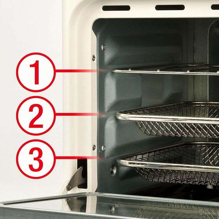 Girmi FG28 Ecofrit 14 L Heissluftfritteuse & Multifunktionsofen, 1300W, 14 Liter, Maxi-Lüfter, bis 2