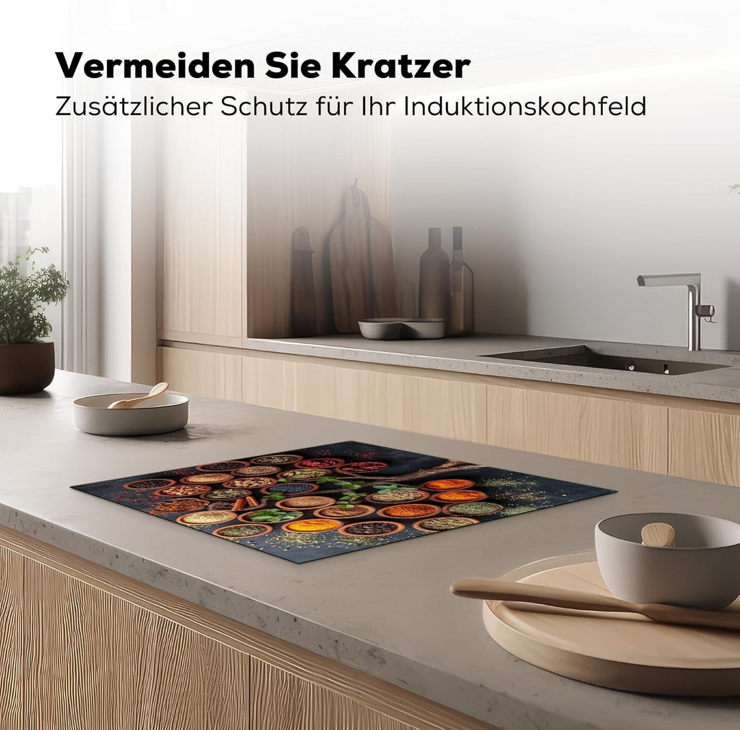 Herdabdeckplatte Einteilig Herdabdeckung Abdeckplatte für Ceranfeld Abdeckung Induktionskochfeld Auf