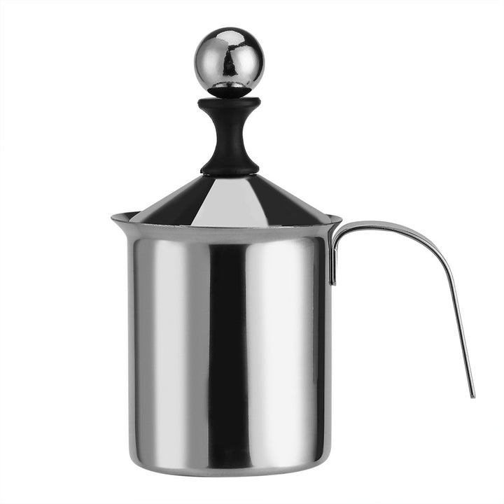 Milchaufschäumer Manuell, Milchschäumer Hand Double Mesh Milchschaum Edelstahl Milk Frother Milchsch