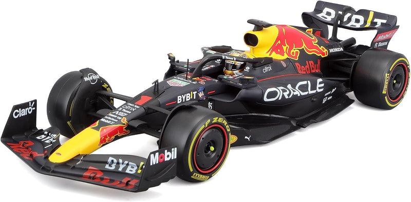 Bburago RedBull RB18 (2022): Modellauto im Massstab 1:24, 1 Max Verstappen, Hardcase, blau (18-28026