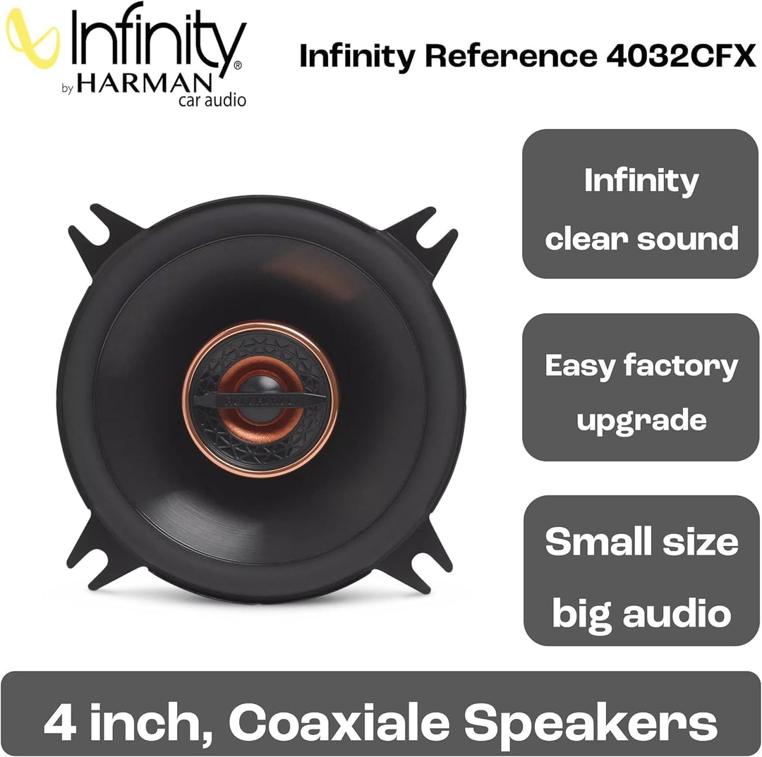 Infinity Reference Series Koaxial-Autolautsprecher, 4 Zoll