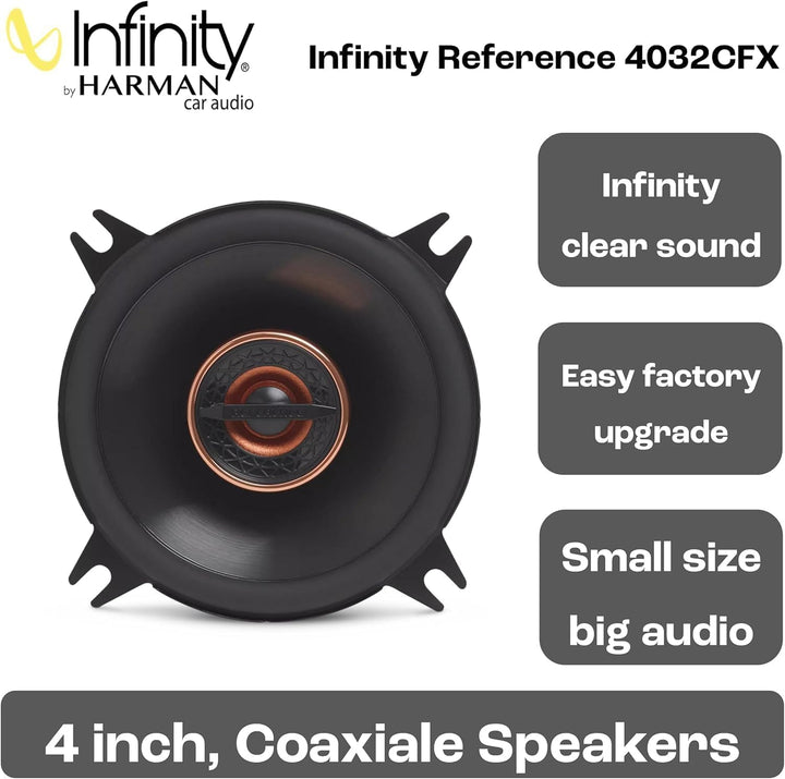 Infinity Reference Series Koaxial-Autolautsprecher, 4 Zoll