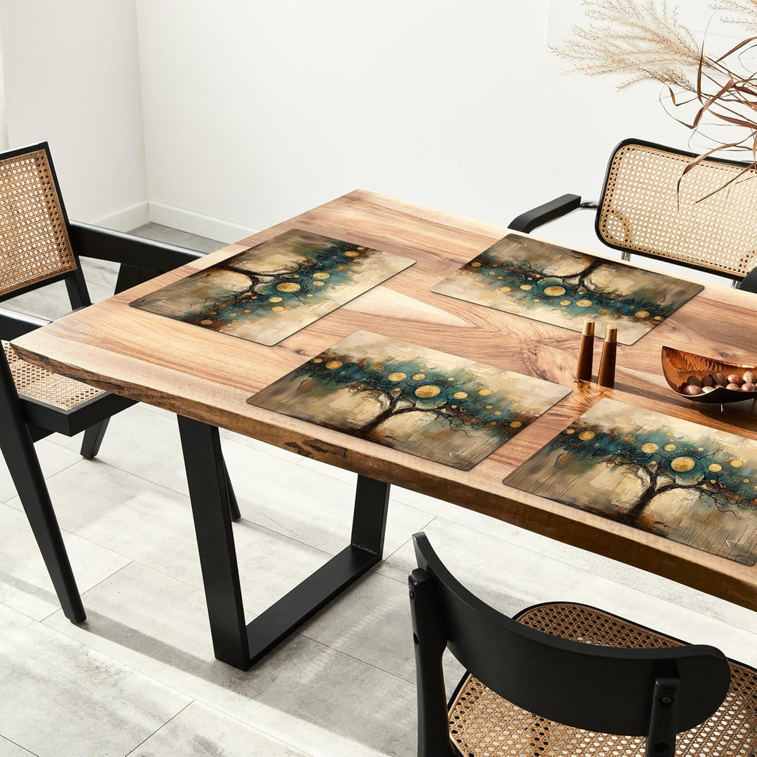KitchenYeah© Platzsets Abwaschbar 6-Teilig 45x30 cm Tischsets Platzdeckchen Platzset Unterlage Tisch
