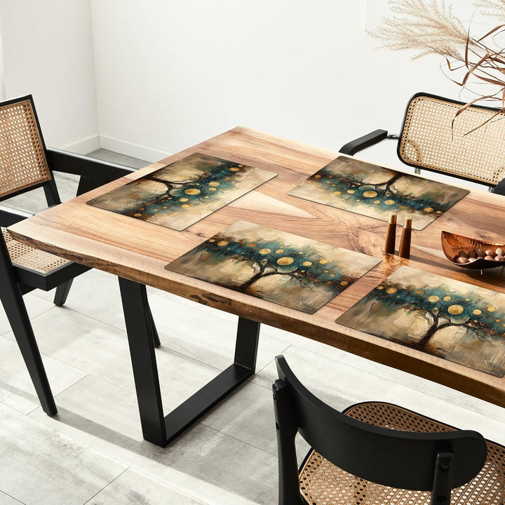 KitchenYeah© Platzsets Abwaschbar 6-Teilig 45x30 cm Tischsets Platzdeckchen Platzset Unterlage Tisch