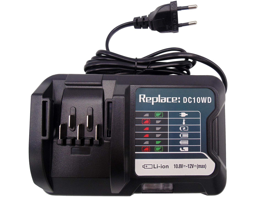 Ersatz Ladegerät für Makita Ladegerät 10.8V 12V DC10WD DC10SB DC10WC Kompatibel mit Makita Akku BL10