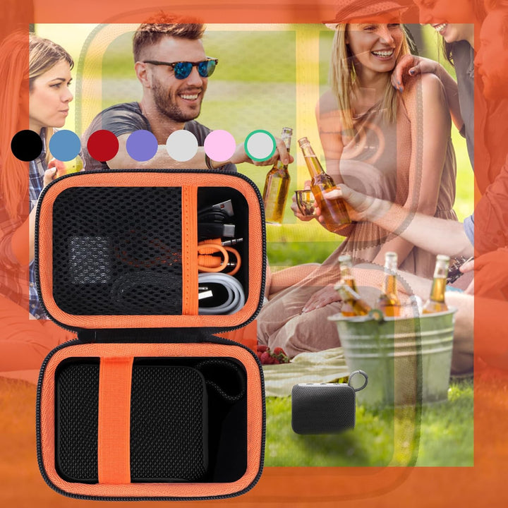 Hart Reise Schutz Hülle Etui Tasche für JBL Go 4 / JBL GO 3 Tragbaren Lautsprecher (Weiss), Weiss