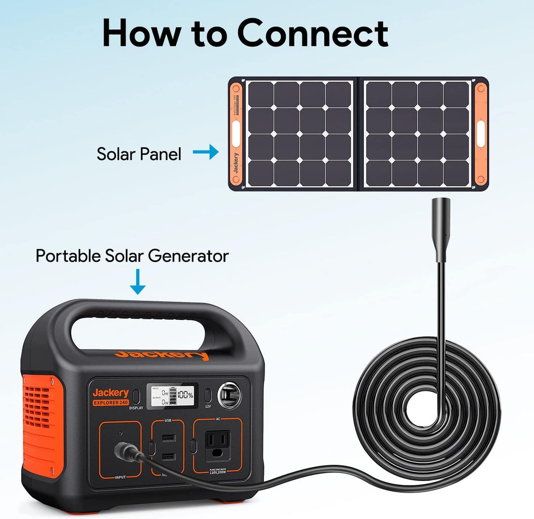 KFD 8,0MM Verlängerungskabel Solarpanel SolarSaga 100 von Jackery Solarmodul Kabel für Jackery 60W 1