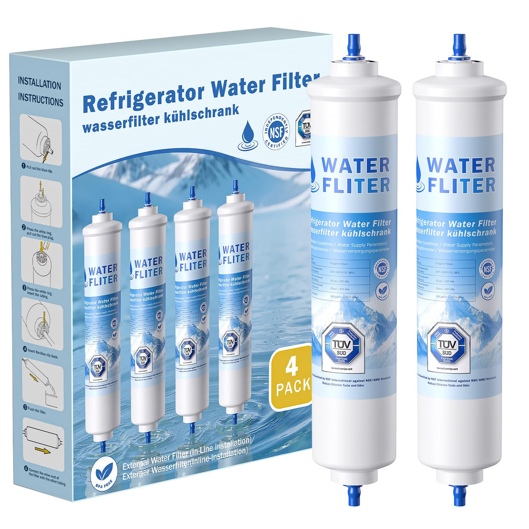 4 VILLAPOOL Wasserfilter Kühlschrank Ersatz für Samsung Kühlschrank Wasserfilter DA29-10105J, DA29-1