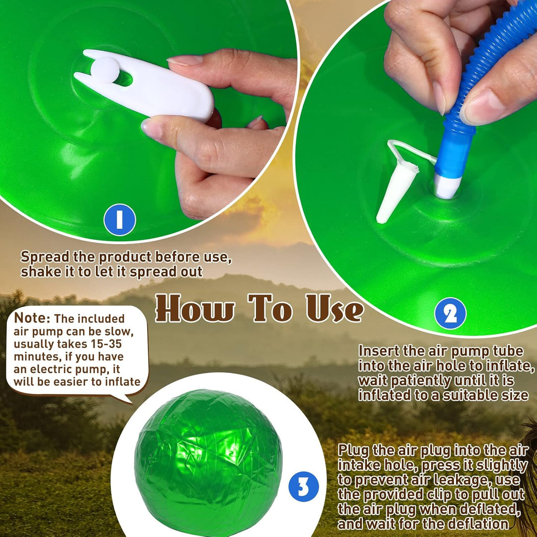 2 Stück 101,6 cm Pferdeball zum Spielen, grosser Pferdeball, grosser Hüteball für Pferde, Anti-Burst