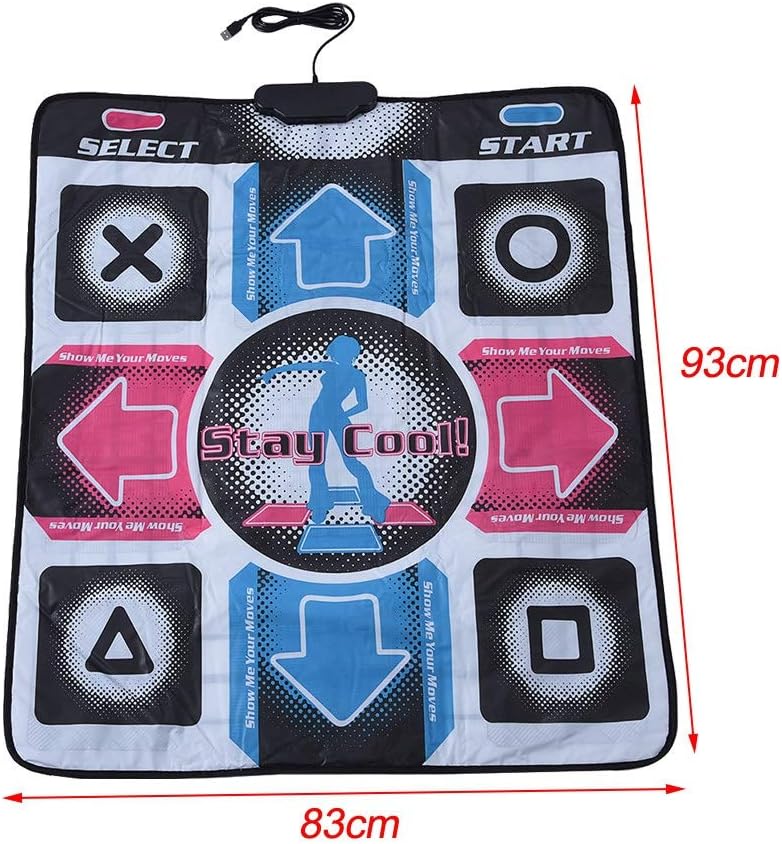 Yosoo Health Gear Tanzmatte für PC, Dance Pad Controller mit USB Kabel, Dance Game Mat, Multifunktio