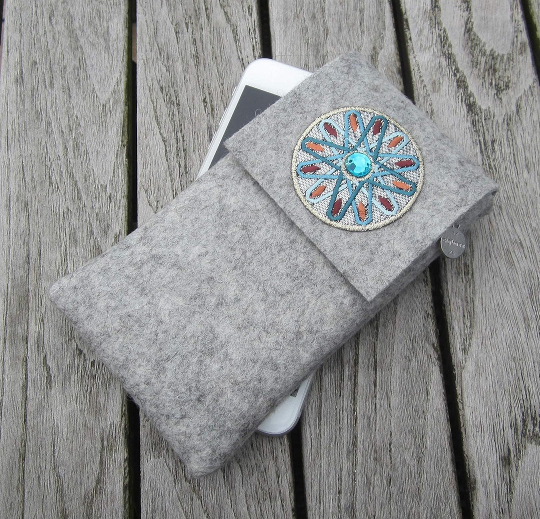 zigbaxx Handyhülle Handytasche Filz Maroc für Samsung Galaxy S24 S23 S22 S21 S20 Plus Ultra FE A55 A