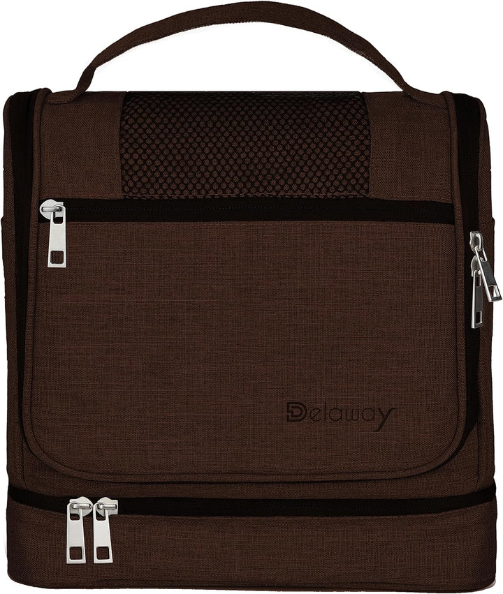 DELAWAY XXL Kulturbeutel zum Aufhängen [Design 2024] Grosse Kulturtasche für Damen, Herren mit Koffe