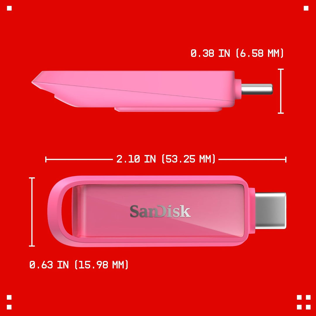 SanDisk Phone Drive mit USB Type-C 256 GB (Flash-Laufwerk für Smartphones, Tablets und Computer, 150