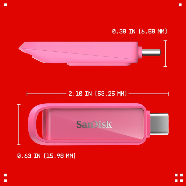 SanDisk Phone Drive mit USB Type-C 256 GB (Flash-Laufwerk für Smartphones, Tablets und Computer, 150