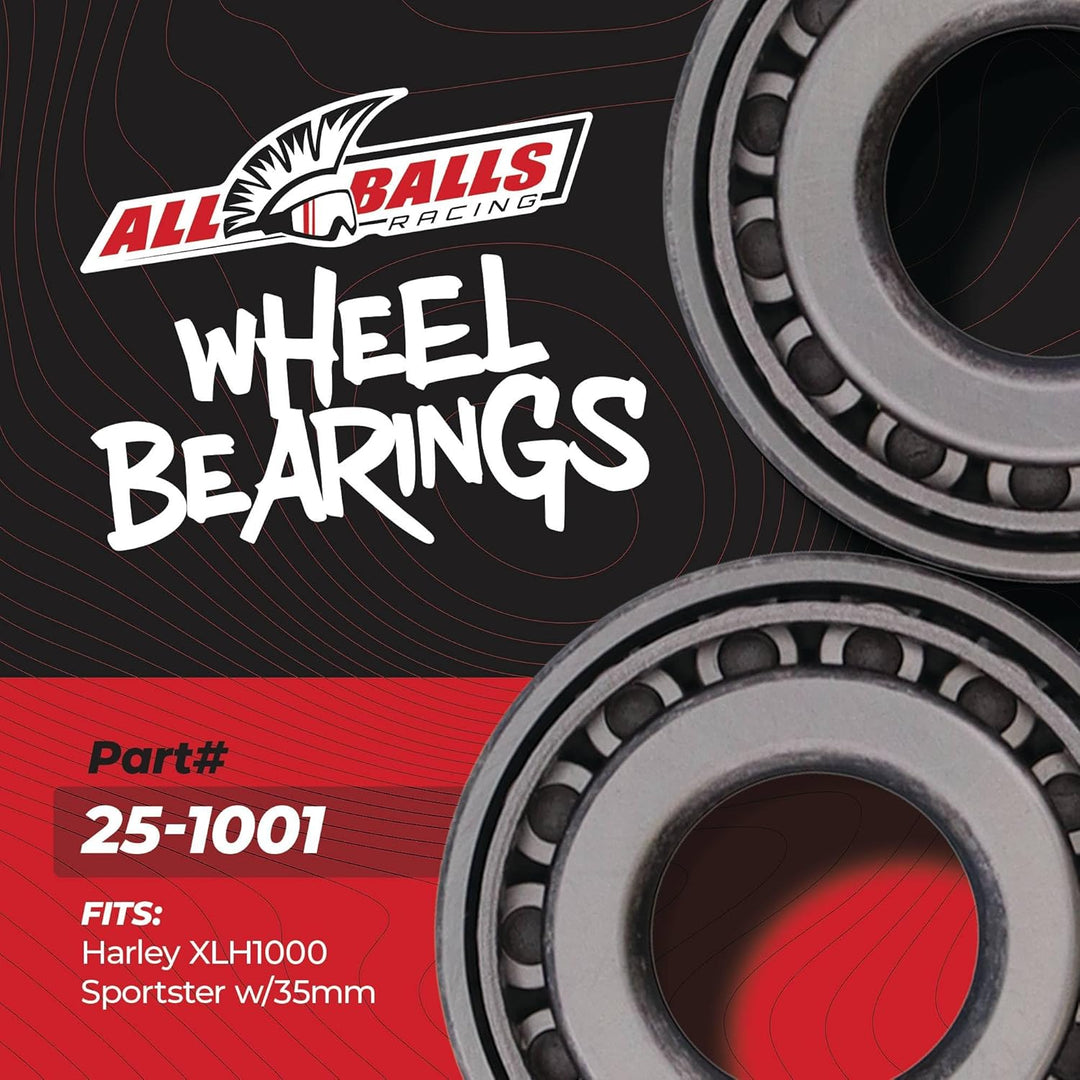 All Balls Racing 25-1001 Radlager-Dichtungssatz kompatibel mit/Ersatz für Harley