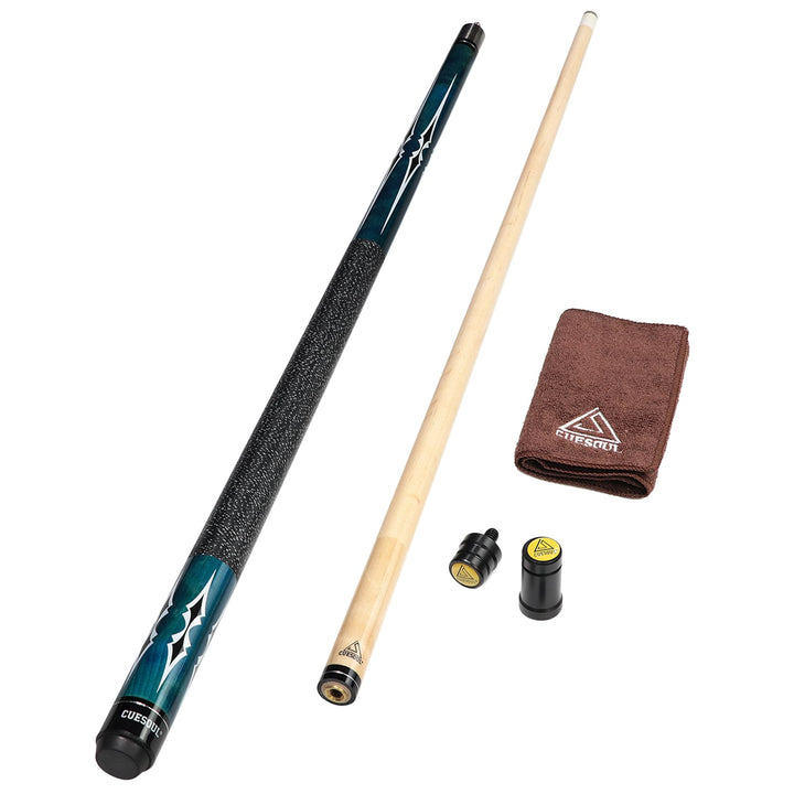 CUESOUL 58 Zoll 19 1/2 Oz Jointed Maple Billiard-Lache-Stichwort CSTB003 13MM Queue Spitzen, CSTB003