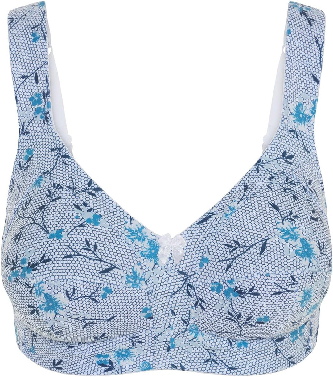 SUSA BH Damen ohne Bügel limited I Damen-BHs mit genähten Cups & seitlichen Stützblenden I Dessous m