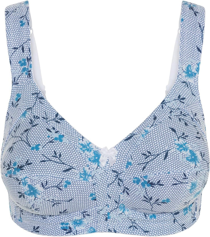 SUSA BH Damen ohne Bügel limited I Damen-BHs mit genähten Cups & seitlichen Stützblenden I Dessous m