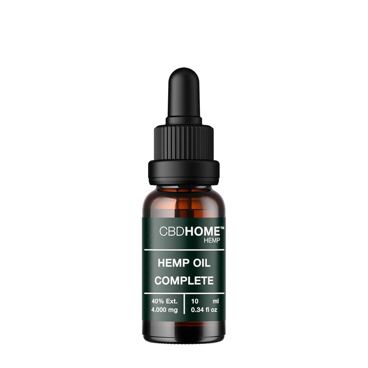 Hanföl 40% Max - 10 ml - Basis aus bio-zertifiziertem Kokosöl und Hanfsamenöl - Kaltgepresst - Ohne