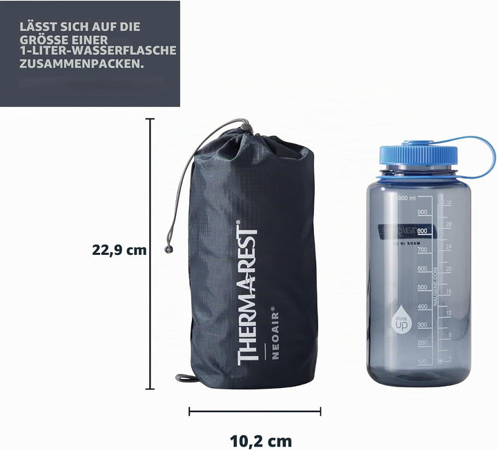 Therm-a-Rest NeoAir Xlite NXT Ultraleichte Isomatte für Camping und Rucksackreisen Solarleuchte Regu