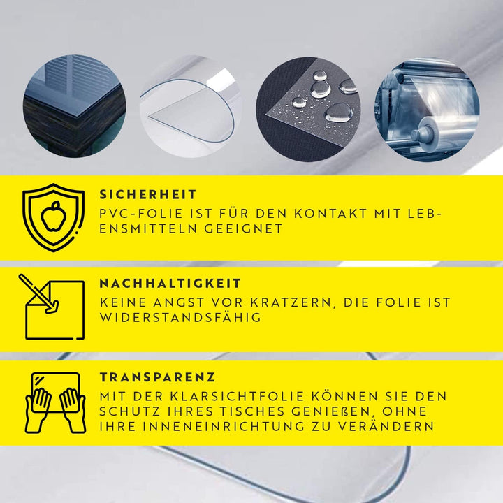 1 mm x 140 cm breit Transparente Starke Flexible Folie zum Schutz vor Wind, Regen, Staub, 10m 140 cm