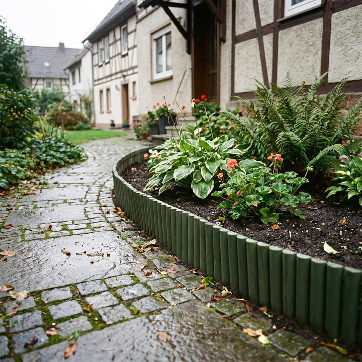 JonesHouseDeco Mit Naturfichtenholz Versehener Holzzaun, Geeignet Für Garten-Holzkanten Im Freien Ro