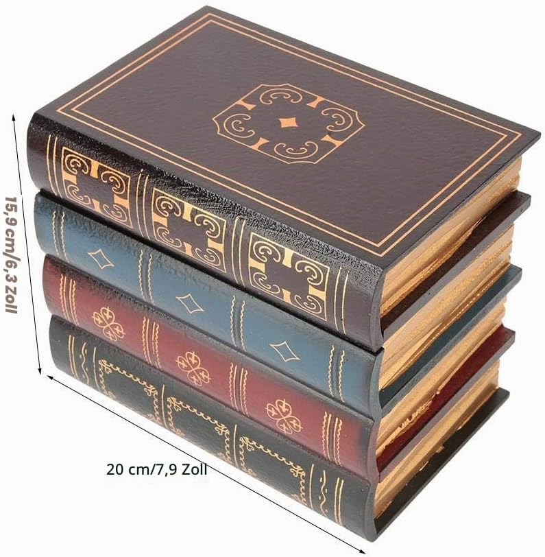 Hztyyier Buchattrappe Aufbewahrungsbox, Bücherbox Vintage Aufbewahrungsbox Innenministerium Regal De
