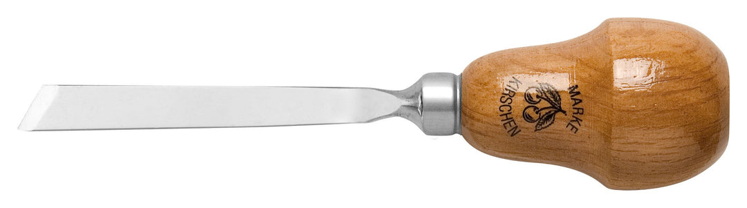 "KIRSCHEN" Werkzeuge 5602008 | Kerbschnitzbeitel mit Birnenheft Stich 1, schräg - 8mm 8mm Mehrfarbig