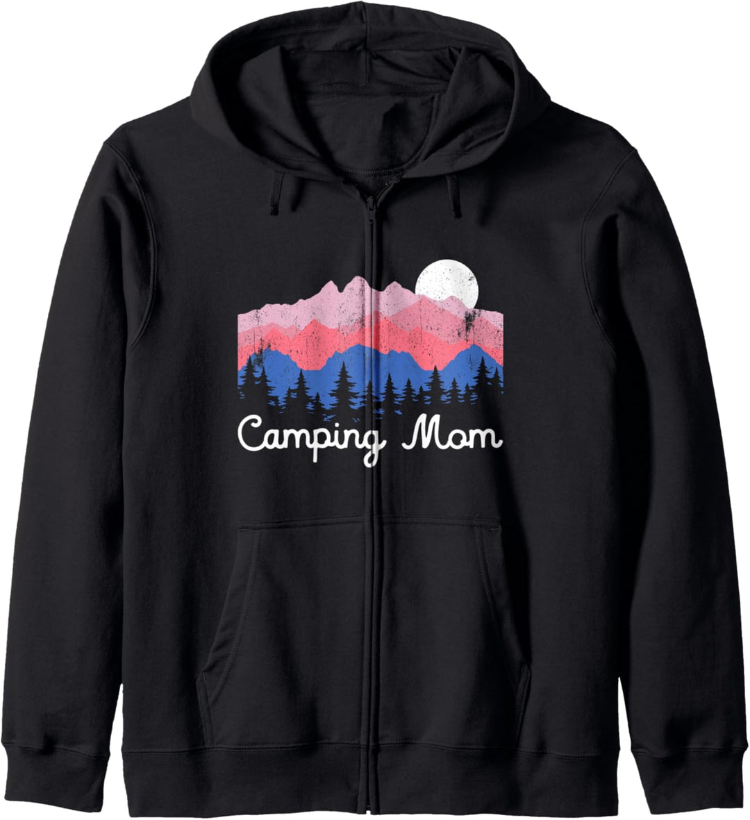 Camping Mom Retro Berge Wandern Outdoor Camping Kapuzenjacke