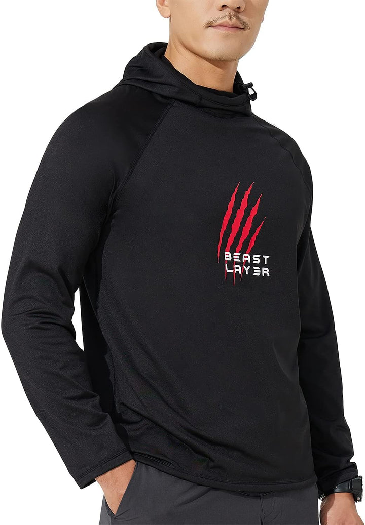HUGE SPORTS Winter Hoodie Herren Kapuzenpullover mit Fleece Innenseite für Wintersport