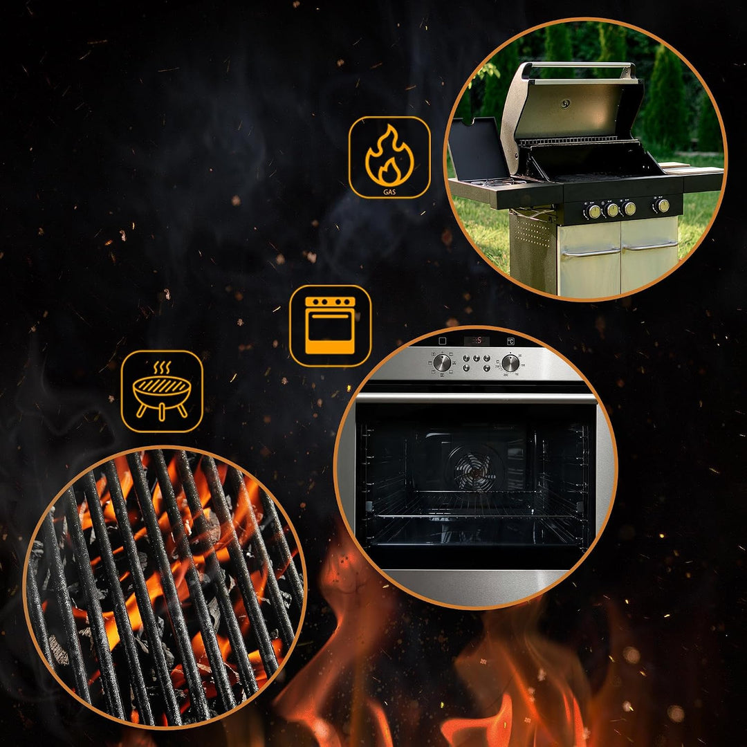 CLP Pizzastein eckig aus Cordierit mit Rezeptbuch für Backofen &amp; Grill 38x30 cm I Einzeln oder als S