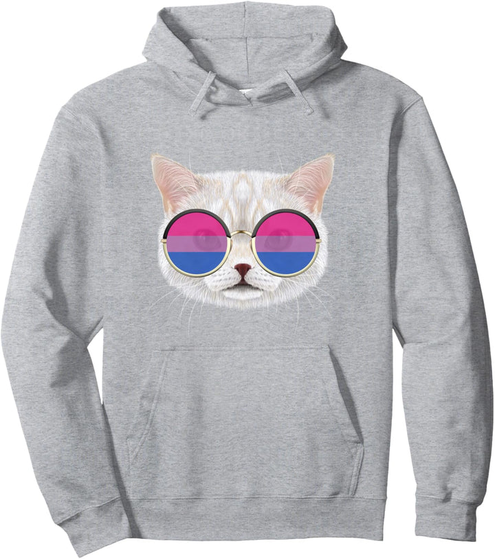 Bisexuelle Pride-Flagge Katze Dezent Stolze Bisexuell LGBT Bi Pride Pullover Hoodie