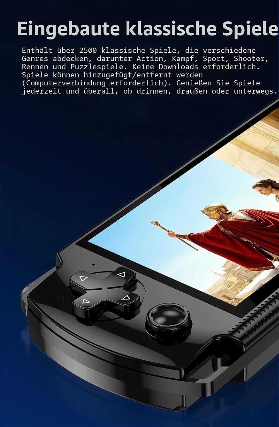 4,3-Zoll-Display, klassische Videospielkonsole, X6, Handheld-Konsole, Emulatoren, mehrere MP4-/MP3-P